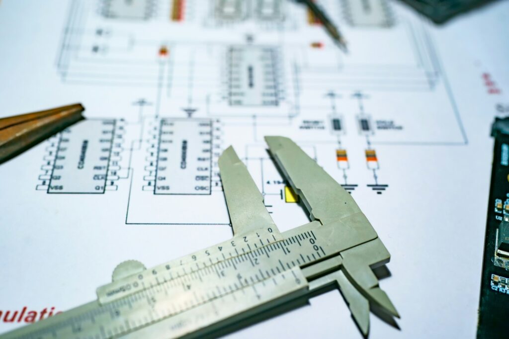 Electrical diagrams, accessories for use in engineer jobs and house under construction